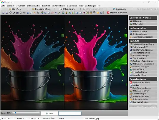 Fotoprogramm Screenshot